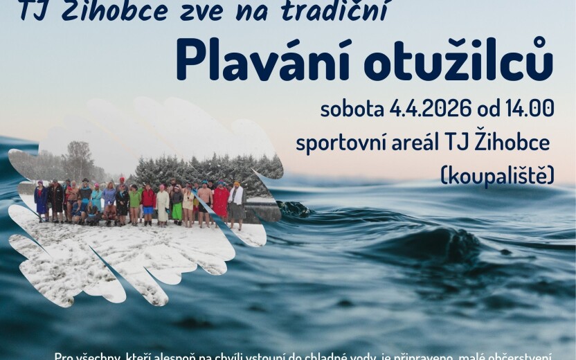 Tradiční plavání otužilců v Žihobcích